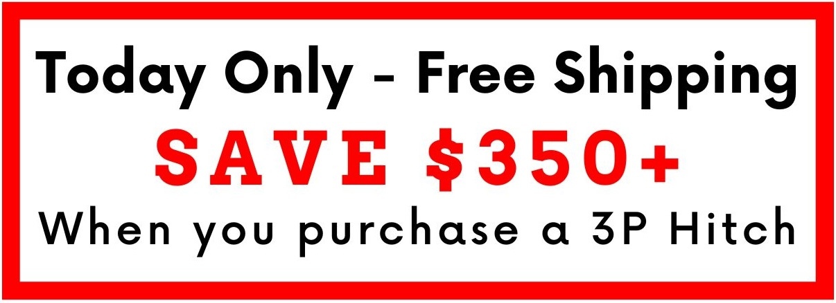 Free Shipping when you purchase a ProPride 3P Hitch.
