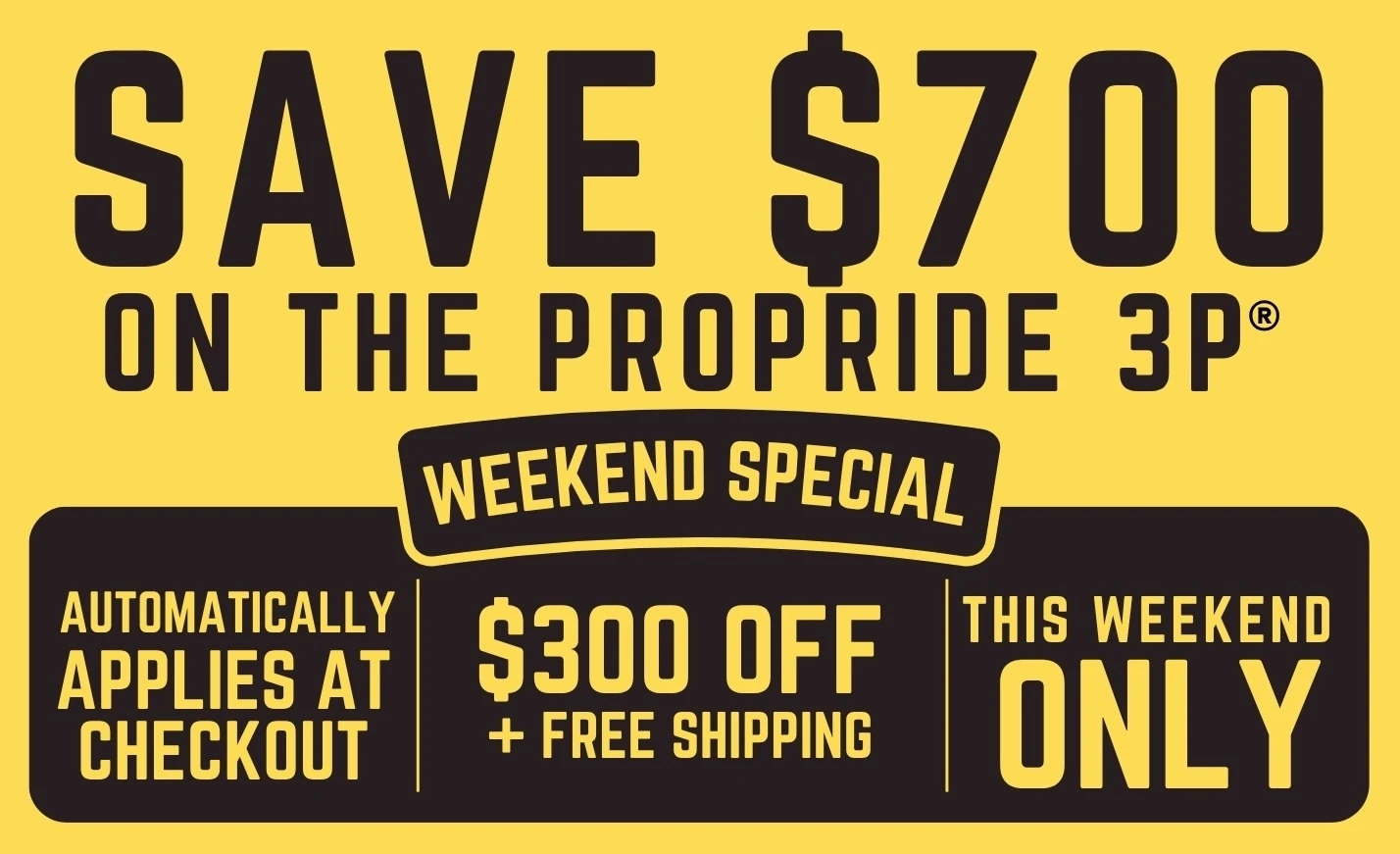 Save $700 on your ProPride 3P hitch.