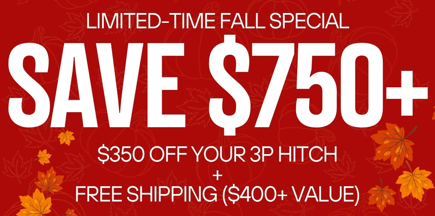 Save $750 on your ProPride 3P hitch.