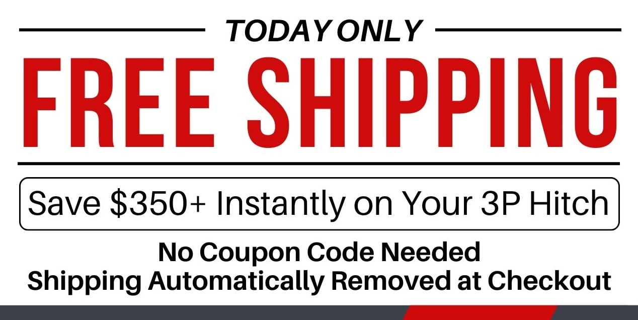 Save $350+ on your ProPride 3P hitch with free shipping.