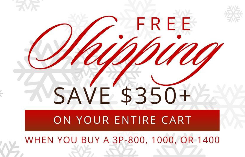 Save $350+ with Free Shipping on your entire cart when you buy a ProPride 3P-800, 1000 & 1400.